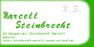marcell steinbrecht business card